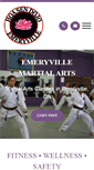 Mobile Screenshot of emeryvillemartialarts.com