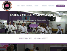 Tablet Screenshot of emeryvillemartialarts.com